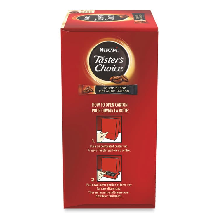 NESTLE Taster's Choice Stick Pack, House Blend, .06 oz, 480/Carton (NES15782CT) thumbnail 3