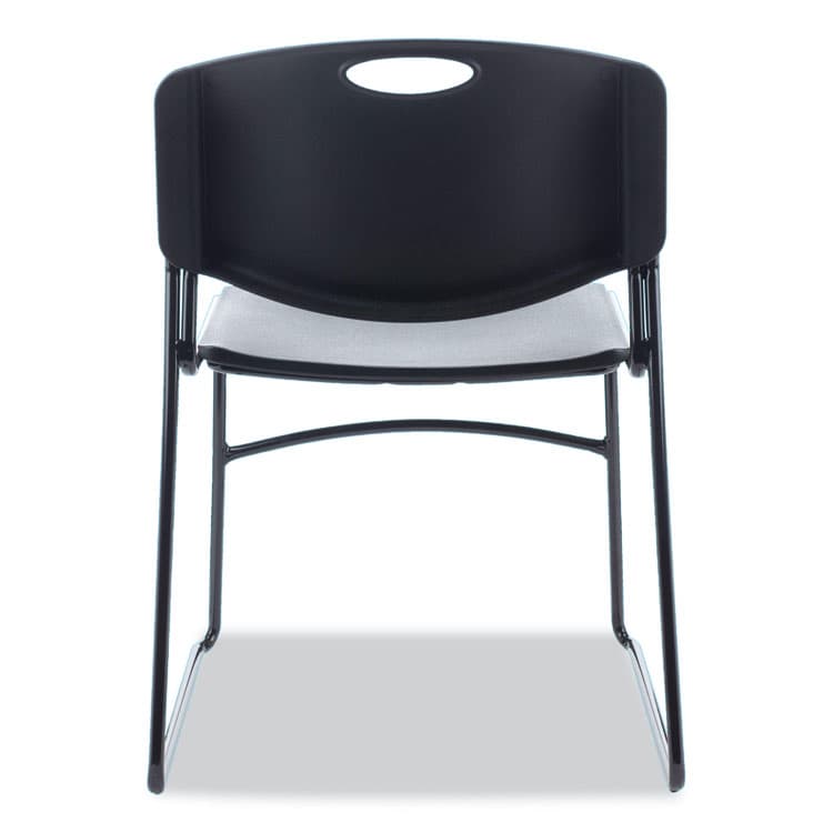 ALERA Alera Resin Stacking Chair, Supports Up to 275 lb, 18.50" Seat Height, Black Seat, Black Back, Black Base, 4/Carton (ALECA671) thumbnail 4