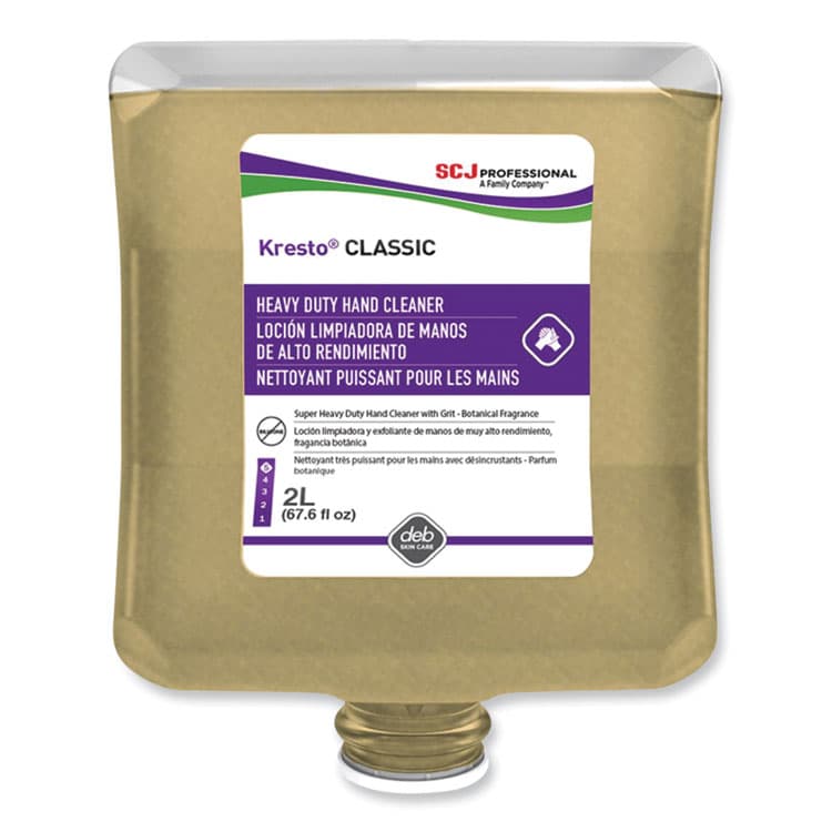 SC JOHNSON Kresto Classic Heavy Duty Hand Cleaner Manual Cartridge Refill, Fougere Scent, 2 L, 4/Carton (SJNKCL2LT) thumbnail 2