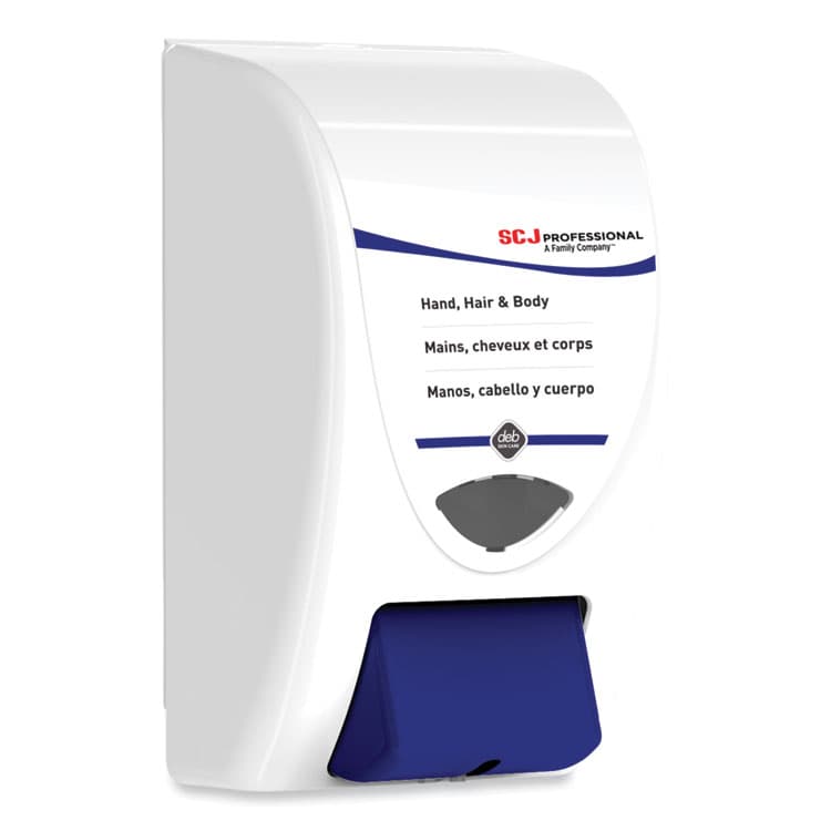 SC JOHNSON Cleanse Hand, Hair and Body Dispenser, 2 L, 6.4 x 5.7 x 11.5, White/Blue, 8/Carton (SJNSHW2LDP) thumbnail 4