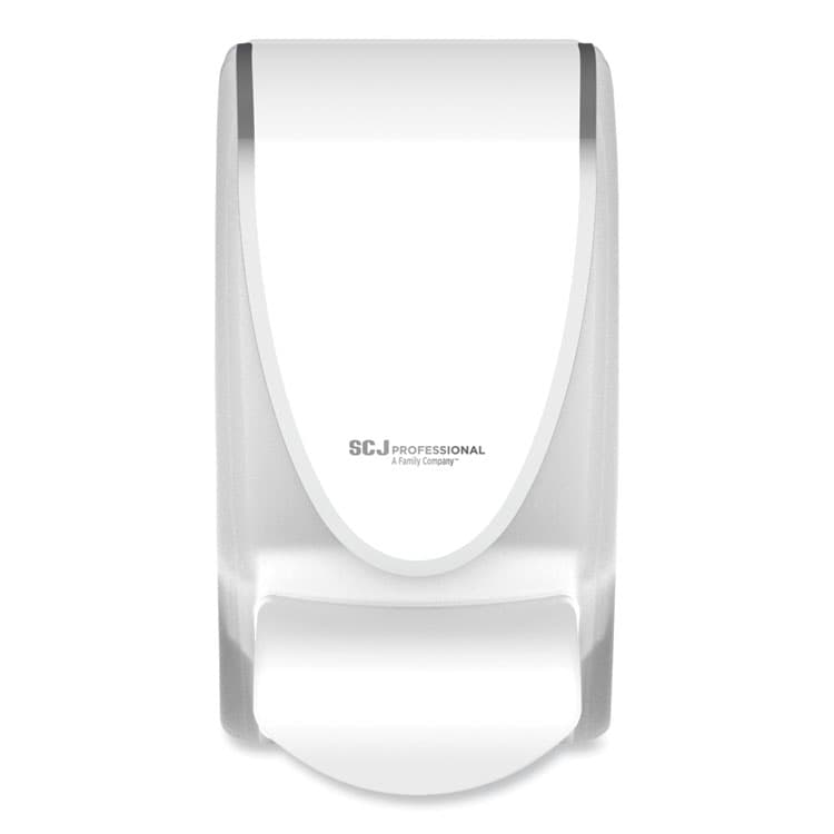 SC JOHNSON Transparent Manual Dispenser, 1 L, 4.92 x 4.6 x 9.25, White, 15/Carton (SJNTPW1LDS)