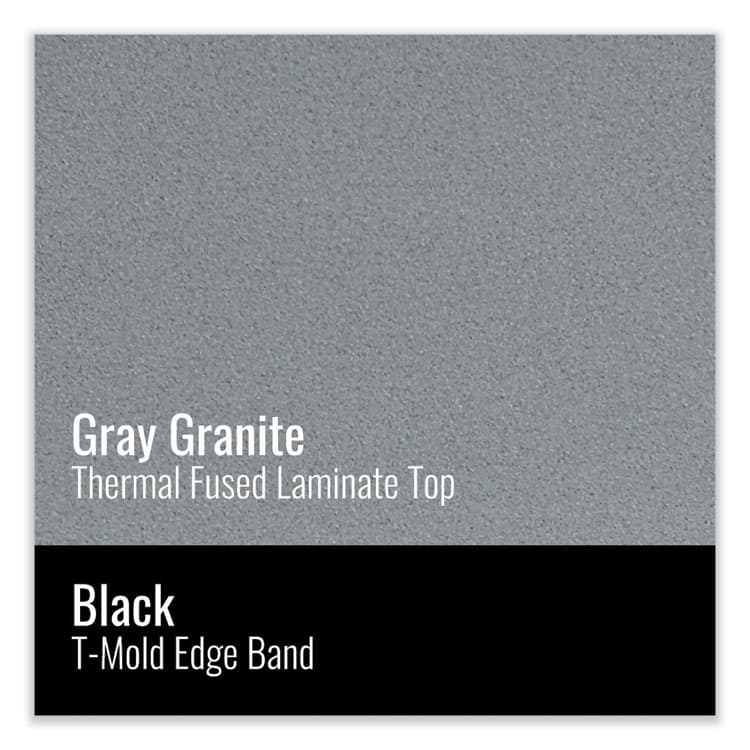 CORRELL, . Height-Adjustable Activity Tables, Rectangular, 48w x 24d x 10h, Gray Granite, 4/Pallet (CRL2448TF15954P) thumbnail 3