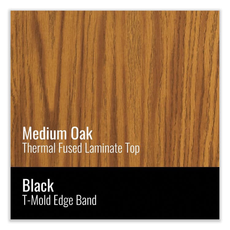 CORRELL, . Height-Adjustable Activity Tables, Rectangular, 60w x 30d x 19h, Medium Oak, 4/Pallet (CRL3060TF0695K4) thumbnail 4