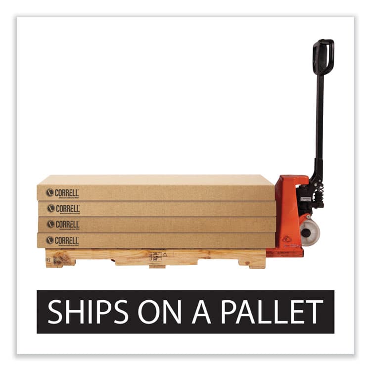 CORRELL, . Height-Adjustable Activity Tables, Rectangular, 60w x 30d x 19h, Gray Granite, 4/Pallet (CRL3060TF1595K4) thumbnail 4