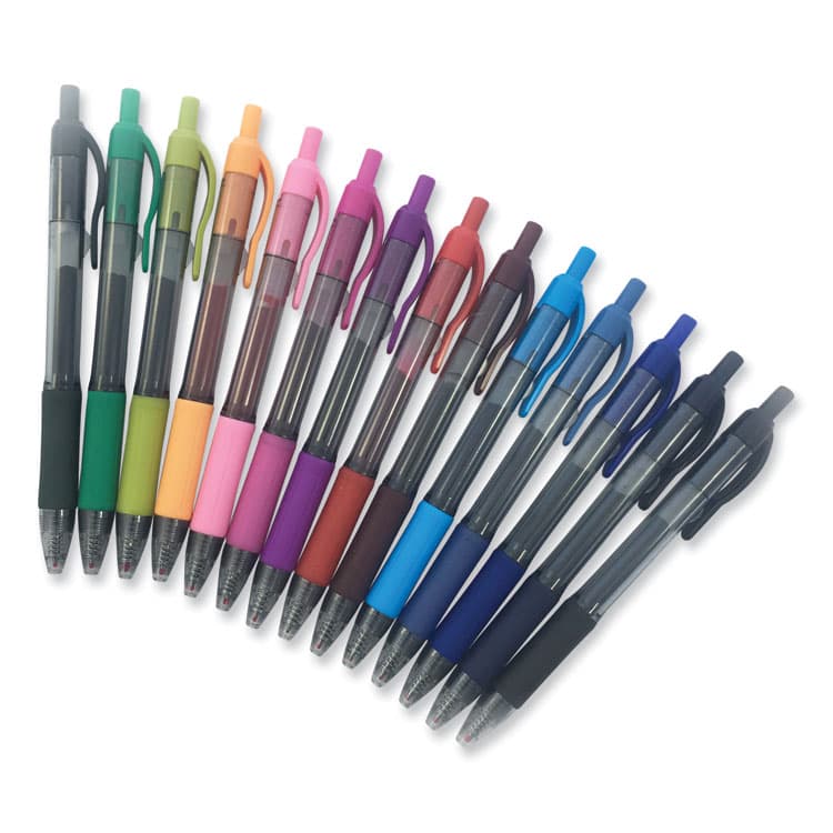 ZEBRA PEN CORP. Sarasa Dry Gel X20 Gel Pen, Retractable, Medium 0.7 mm, Assorted Ink and Barrel Colors, 14/Pack (ZEB46824) thumbnail 4