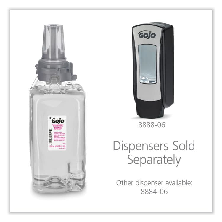 GO-JO INDUSTRIES Antibacterial Foam Hand Wash Refill, For ADX-12 Dispenser, Plum Scent, 1,250 mL, 3/Carton (GOJ881203CT) thumbnail 3