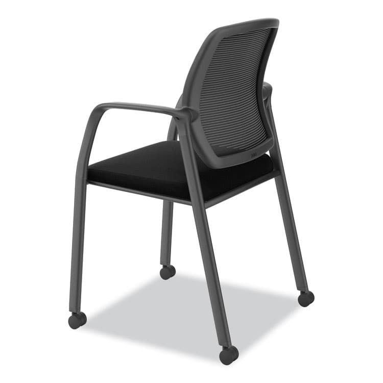 HON COMPANY Nucleus Series Recharge Guest Chair, Supports Up to 300 lb, 17.62" Seat Height, Black Seat/Back, Black Base (HONNR6FMC10P71) thumbnail 4