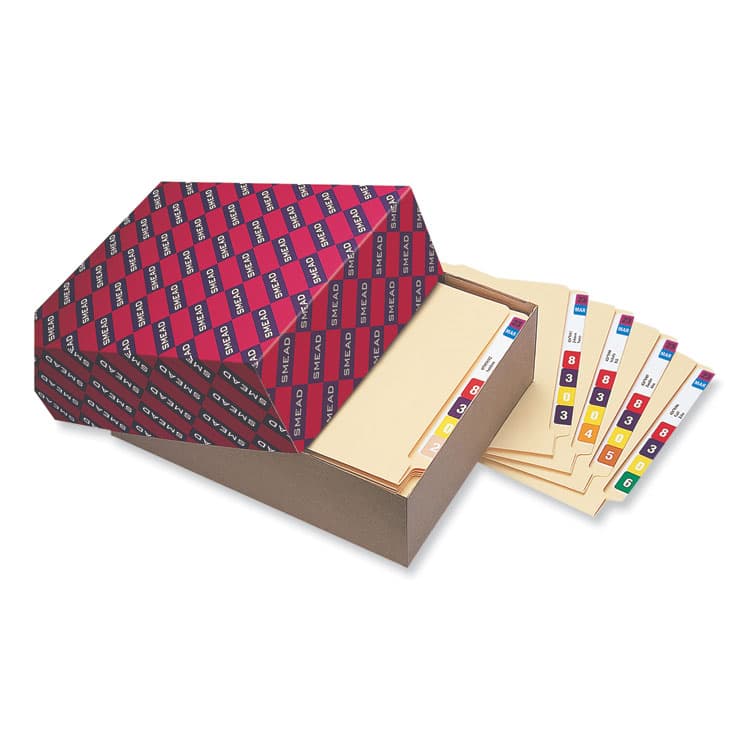 SMEAD MANUFACTURING CO. Yearly End Tab File Folder Labels, 23, 0.75 x 1.5, Purple, 500 Labels/Roll (SMD68323) thumbnail 3