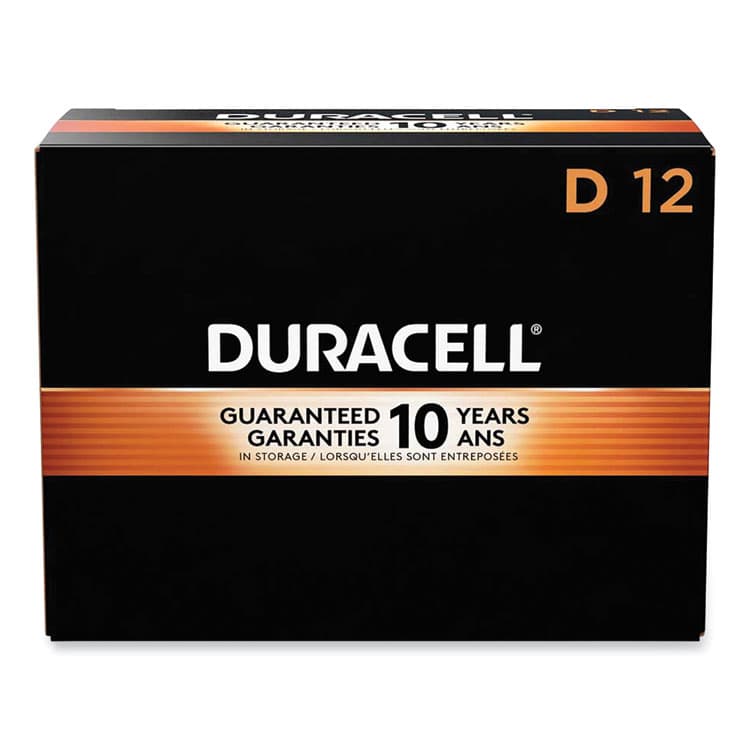 DURACELL PRODUCTS COMPANY CopperTop Alkaline D Batteries, 12/Box (DURMN1300)