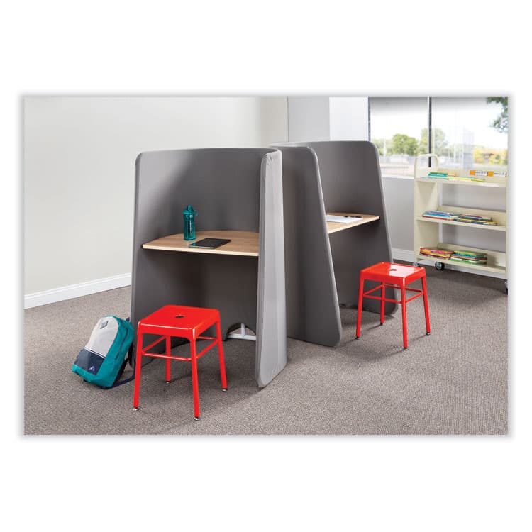 SAFCO PRODUCTS Roam Touchdown Workstation, 33" x 30" x 51.5", Beech/Dark Gray (SAF1958DG) thumbnail 2