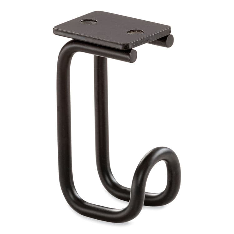 SAFCO PRODUCTS Table Hooks, 1.25 x 1.75 x 3.25, Black, 24/Pack (SAF2255BL)