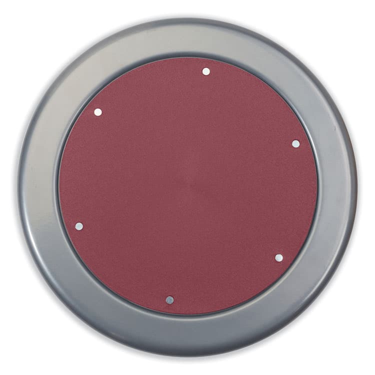 NATIONAL PUBLIC SEATING 6800 Series Height Adjustable Metal Seat Stool, Supports Up to 300 lb, 18" to 24" Seat Height, Burgundy Seat, Black Base (NPS681810) thumbnail 3