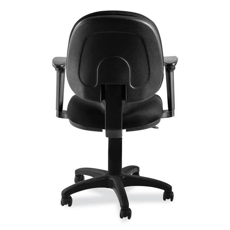 NATIONAL PUBLIC SEATING Comfort Task Chair with Arms, Supports Up to 300 lb, 19" to 23" Seat Height, Black Seat, Black Back, Black Base (NPSCTCA) thumbnail 4