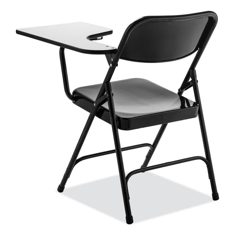 NATIONAL PUBLIC SEATING 5200 Series Left-Side Tablet-Arm Folding Chair, Supports 480 lb, 17.25" Seat Height, Black, 2/Carton (NPS5210L) thumbnail 4