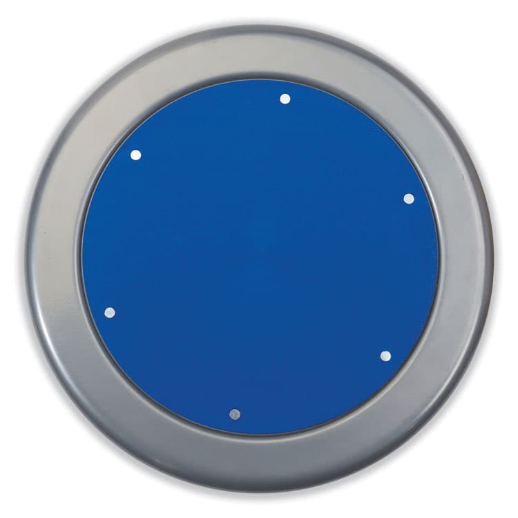 NATIONAL PUBLIC SEATING 6800 Series Height Adjustable Metal Seat Stool, Supports Up to 300 lb, 18" to 24" Seat Height, Persian Blue Seat/Gray Base (NPS682502) thumbnail 3