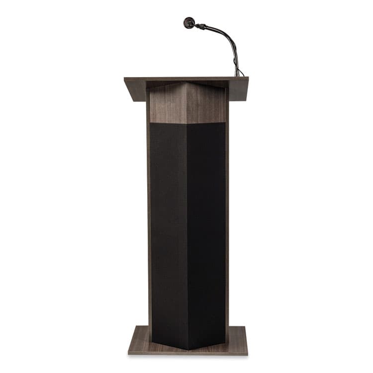 NATIONAL PUBLIC SEATING Power Plus Lectern, 22 x 17 x 46, Ribbonwood (NPS111PLSRW) thumbnail 2