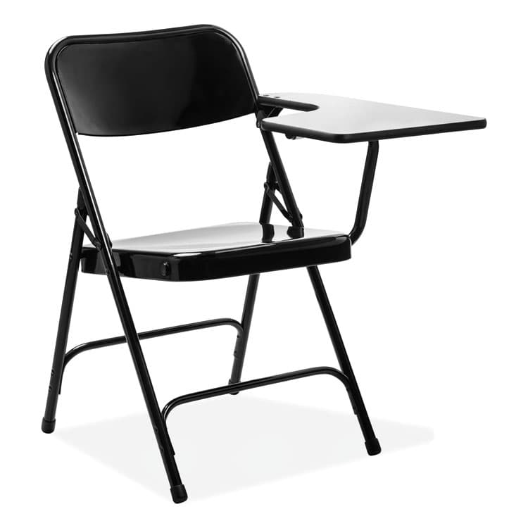 NATIONAL PUBLIC SEATING 5200 Series Left-Side Tablet-Arm Folding Chair, Supports 480 lb, 17.25" Seat Height, Black, 2/Carton (NPS5210L) thumbnail 2