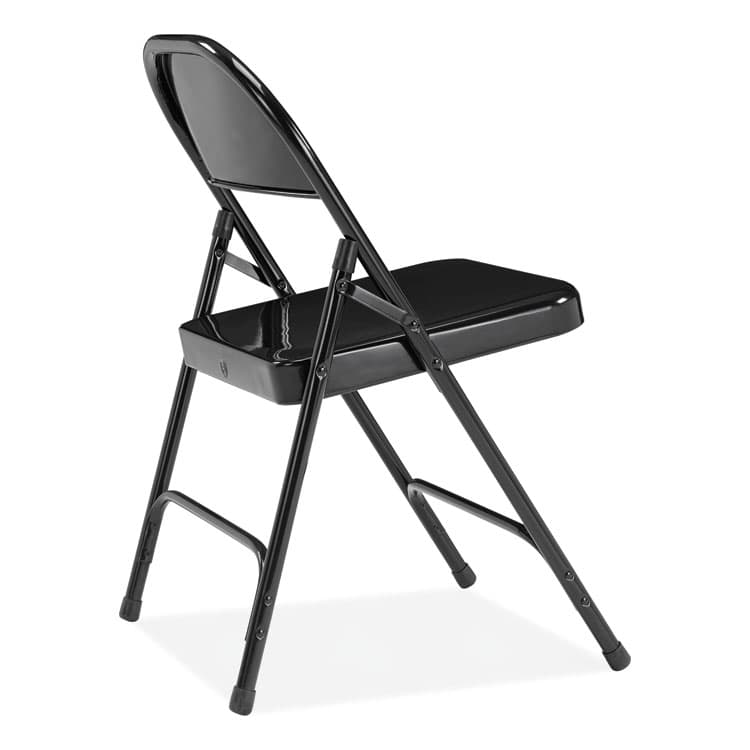NATIONAL PUBLIC SEATING 50 Series All-Steel Folding Chair, Supports Up to 500 lb, 16.75" Seat Height, Black Seat, Black Back, Black Base, 4/Carton (NPS510) thumbnail 4