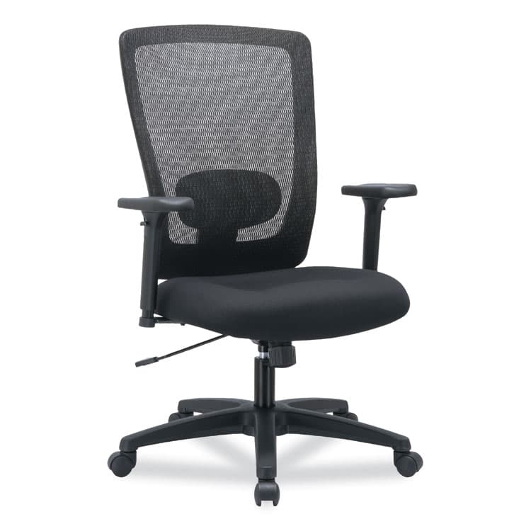 ALERA Alera Envy Series Mesh High-Back Multifunction Chair, Supports Up to 250 lb, 16.88" to 21.5" Seat Height, Black (ALENV41M14)