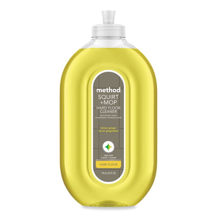 METHOD PRODUCTS . Squirt + Mop Hard Floor Cleaner, 25 oz Spray Bottle, Lemon Ginger Scent (MTH00563)