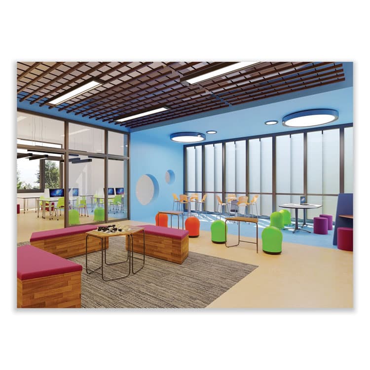 SAFCO PRODUCTS Zenergy Swivel Ball Chair, Backless, Supports Up to 250 lb, Green Seat Vinyl (SAF4760GV) thumbnail 4