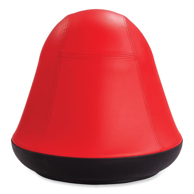 SAFCO PRODUCTS Runtz Swivel Ball Chair, Backless, Supports Up to 250 lb, Red Vinyl (SAF4761RV)