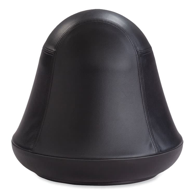 SAFCO PRODUCTS Runtz Swivel Ball Chair, Backless, Supports Up to 250 lb, Black Vinyl (SAF4761BV) thumbnail 2