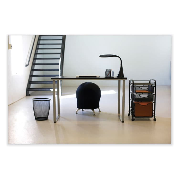 SAFCO PRODUCTS Zenergy Ball Chair, Backless, Supports Up to 250 lb, Blue Fabric (SAF4750BU) thumbnail 3