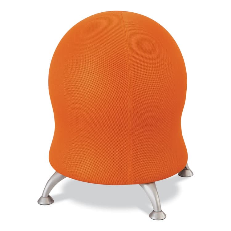 SAFCO PRODUCTS Zenergy Ball Chair, Backless, Supports Up to 250 lb, Orange Fabric (SAF4750OR)