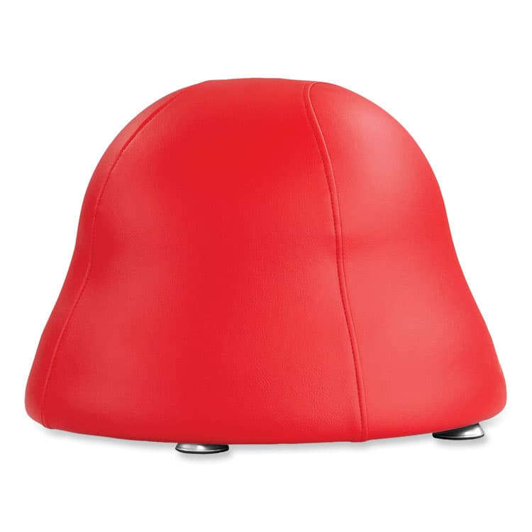 SAFCO PRODUCTS Runtz Ball Chair, Backless, Supports Up to 250 lb, Red Vinyl Seat, Silver Base (SAF4756RV) thumbnail 2