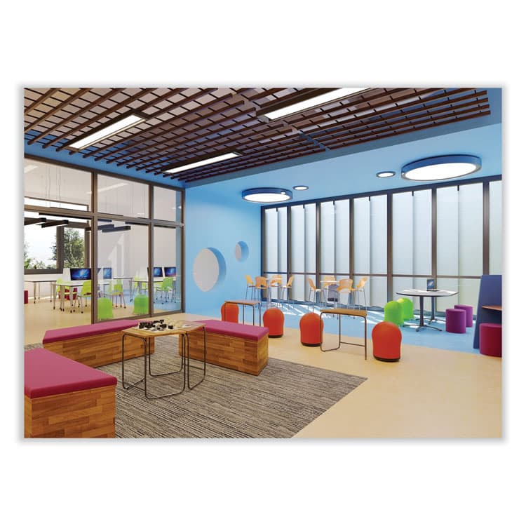 SAFCO PRODUCTS Zenergy Swivel Ball Chair, Backless, Supports Up to 250 lb, Red Vinyl (SAF4760RV) thumbnail 4