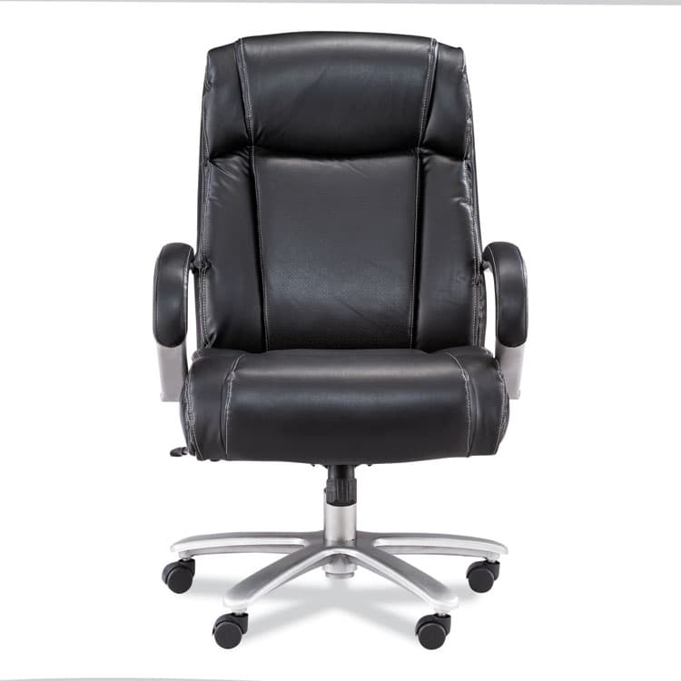 SAFCO PRODUCTS Lineage Big and Tall High Back Task Chair, Supports Up to 500 lb, 20.5" to 24.25" Seat Height, Black Seat, Chrome Base (SAF3502BL) thumbnail 4