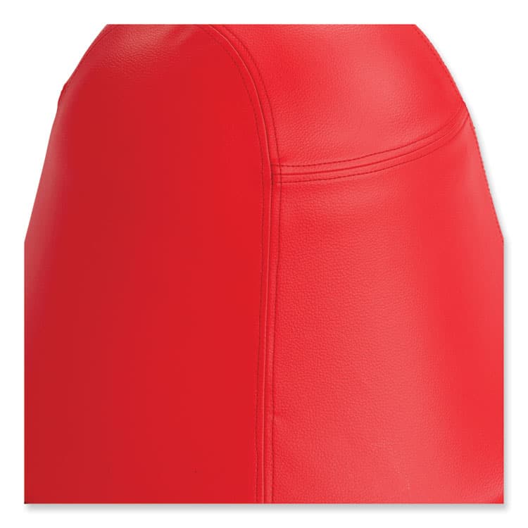 SAFCO PRODUCTS Runtz Swivel Ball Chair, Backless, Supports Up to 250 lb, Red Vinyl (SAF4761RV) thumbnail 3