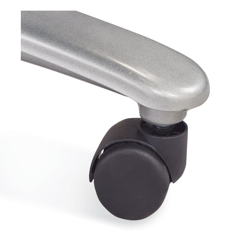 SAFCO PRODUCTS Lineage Big and Tall Mid Back Task Chair 24.5" Back, Supports 350 lb, 19.5" to 23.25" Seat Height, Black Seat, Chrome Base (SAF3504BL) thumbnail 4