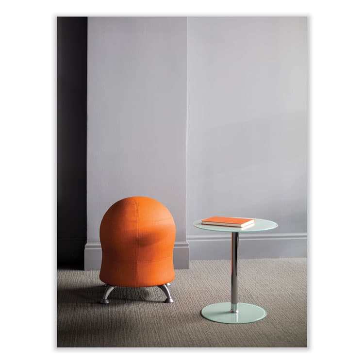 SAFCO PRODUCTS Zenergy Ball Chair, Backless, Supports Up to 250 lb, Orange Fabric (SAF4750OR) thumbnail 4