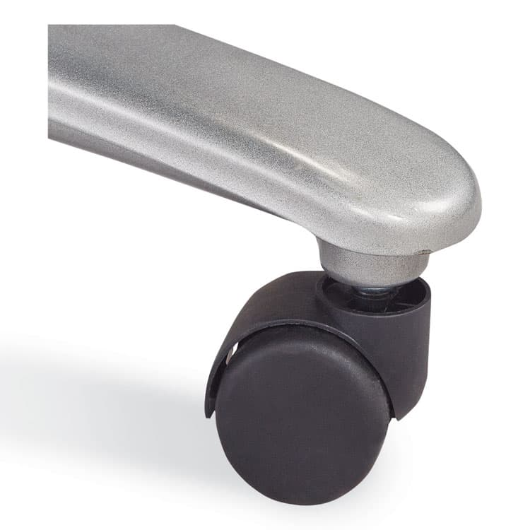 SAFCO PRODUCTS Lineage Big and Tall Mid Back Task Chair 28" Back, Supports Up to 400 lb, 21.5" - 25.25" Seat Height, Black Seat, Chrome Base (SAF3503BL) thumbnail 4