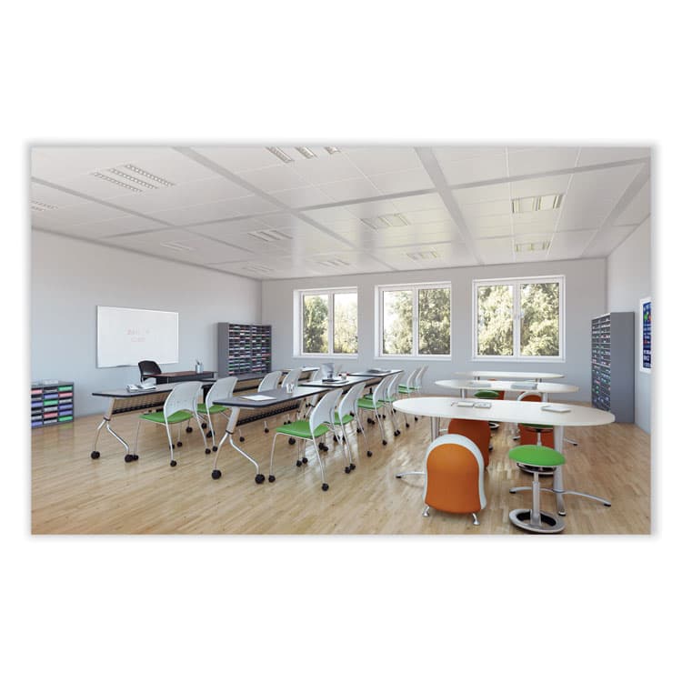 SAFCO PRODUCTS Zenergy Ball Chair, Backless, Supports Up to 250 lb, Baby Blue Vinyl (SAF4751BUV) thumbnail 4