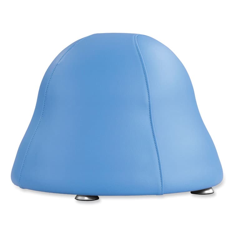 SAFCO PRODUCTS Runtz Ball Chair, Backless, Supports Up to 250 lb, Baby Blue Vinyl Seat, Silver Base (SAF4756BUV) thumbnail 2