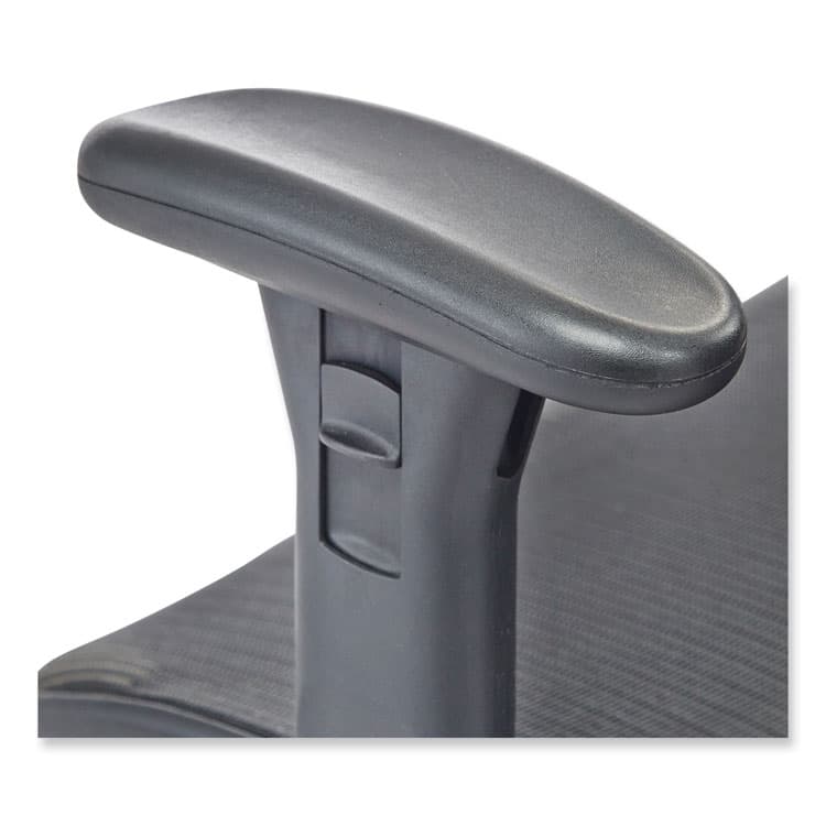 SAFCO PRODUCTS Lineage Big and Tall All-Mesh Task Chair, Supports Up to 400 lb, 19.5" to 23.25" Seat Height, Black Seat, Chrome Base (SAF3505BL) thumbnail 4