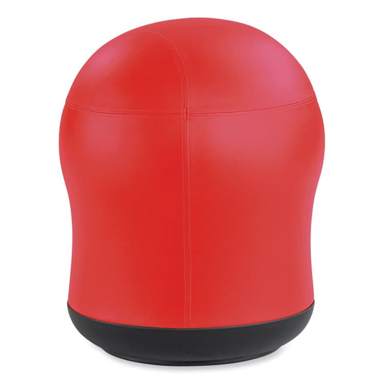 SAFCO PRODUCTS Zenergy Swivel Ball Chair, Backless, Supports Up to 250 lb, Red Vinyl (SAF4760RV)