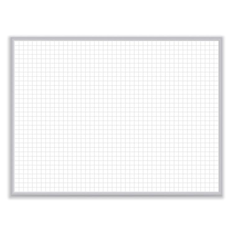 GHENT MANUFACTURING, Non-Magnetic Whiteboard with Aluminum Frame, 24" x 17.81", White Surface, Satin Aluminum Frame (GHEM2181)