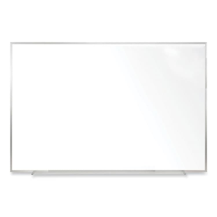 GHENT MANUFACTURING, Non-Magnetic Whiteboard with Aluminum Frame, 48.63" x 48.47", White Surface, Satin Aluminum Frame (GHEM2444)