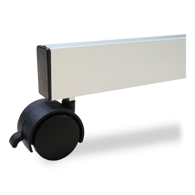 GHENT MANUFACTURING, Reversible Magnetic Porcelain Whiteboard with Aluminum Frame, 53.25" x 72.25", White Surface, Satin Aluminum Frame (GHEARM1M134) thumbnail 2