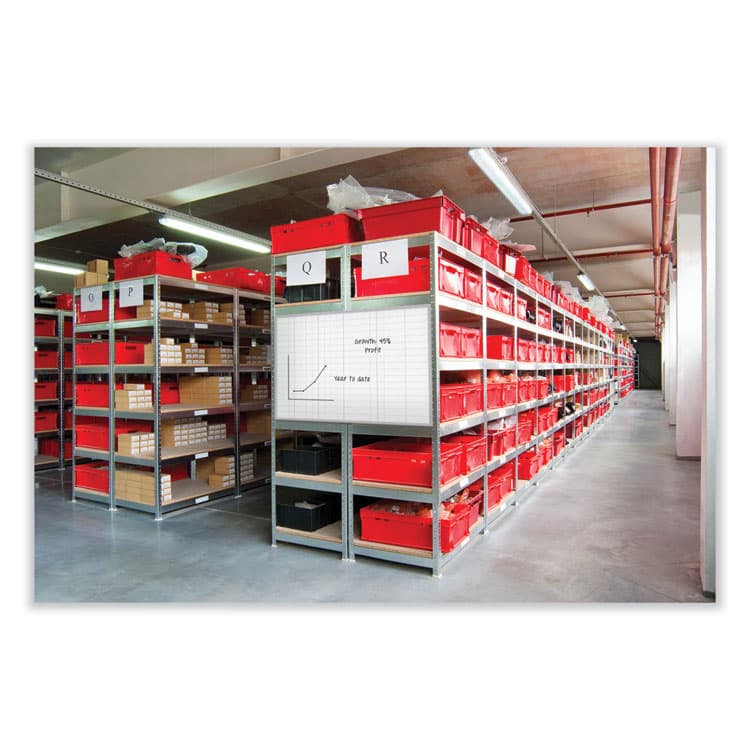 GHENT MANUFACTURING, Non-Magnetic Whiteboard with Aluminum Frame, 120.63" x 48.63", White Surface, Satin Aluminum Frame (GHEM24104) thumbnail 4