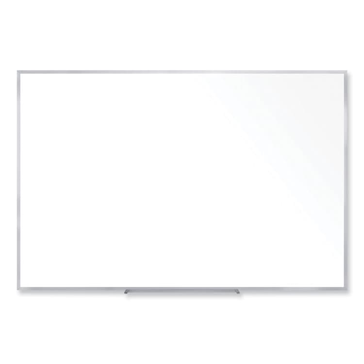 GHENT MANUFACTURING, Non-Magnetic Whiteboard with Aluminum Frame, 72.63" x 48.47", White Surface, Satin Aluminum Frame (GHEM2464)