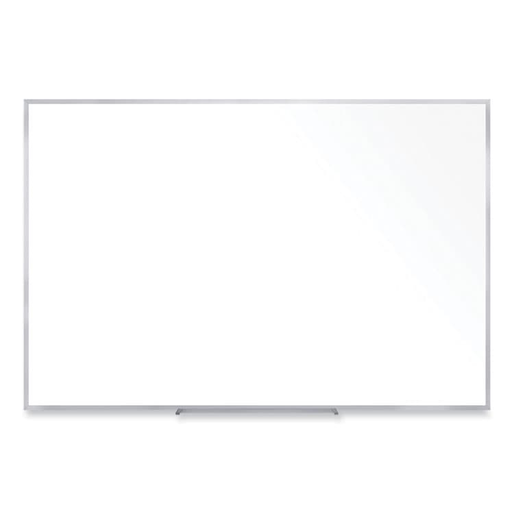 GHENT MANUFACTURING, Non-Magnetic Whiteboard with Aluminum Frame, 60.63" x 36.44", White Surface, Satin Aluminum Frame (GHEM2354)