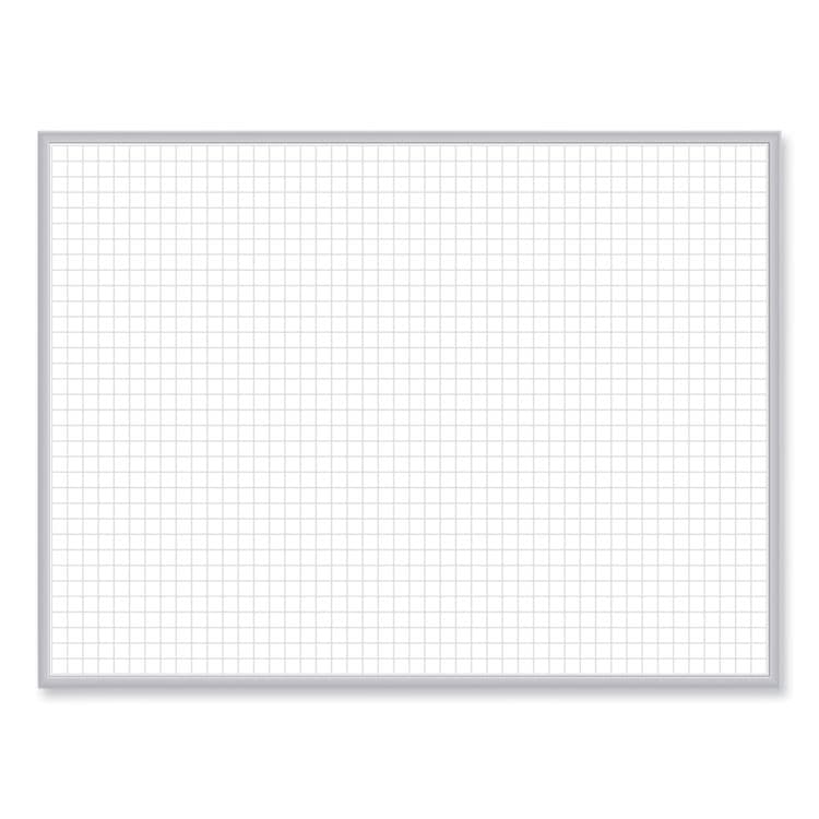 GHENT MANUFACTURING, Non-Magnetic Whiteboard with Aluminum Frame, 48" x 35.81", White Surface, Satin Aluminum Frame (GHEM2341)