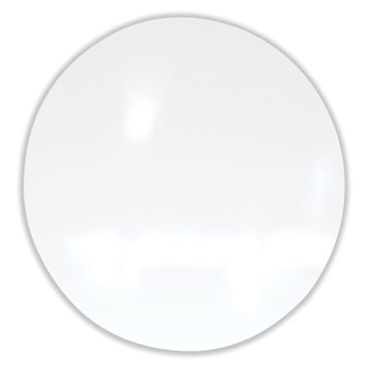 GHENT MANUFACTURING, Coda Low Profile Circular Non-Magnetic Glassboard, 24" x 24", White Surface (GHECDAGN24WH)