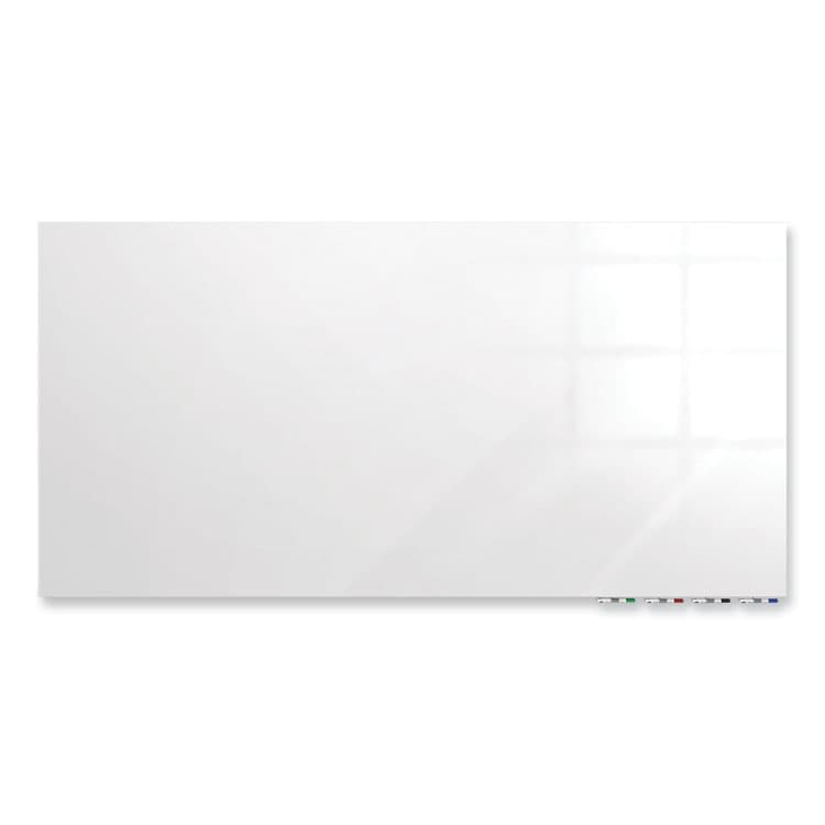 GHENT MANUFACTURING, Aria Low-Profile Frameless Magnetic Glassboard, 48" x 36", White Surface (GHEARIASM34WH) thumbnail 2