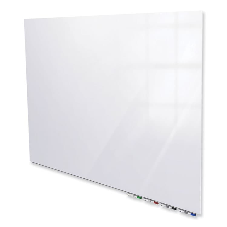 GHENT MANUFACTURING, Aria Low-Profile Frameless Magnetic Glassboard, 60" x 36", White Surface (GHEARIASM35WH) thumbnail 2